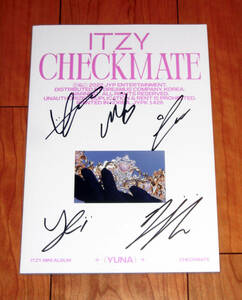 ITZY◆韓国ミニアルバム「CHECKMATE」CD (ユナ ver.)◆直筆サイン