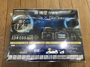 新品 未使用 未開封 日本製 コムテック ZDR035 ドライブレコーダー 前後2カメラ ZDR035 高画質200万画素 送料無料