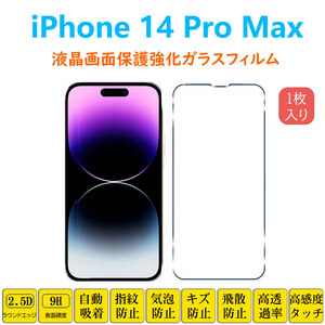 iPhone 14 Pro Max 液晶画面保護 強化ガラスフィルム アイフォン フォーティーン プロ マックス フィルムシート