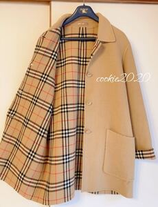 高級【人気キャメル色カシミヤウールコート】バーバリー、BURBERRY、冬に活躍、美ライン、希少Burberrys