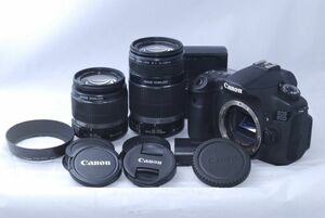 ◆【ダブルレンズ♪】Canon キャノン EOS 60D + EF-S 18-55mm 1:3.5-5.6 IS + EF-S 55-250mm 1:4-5.6 IS◆[#43]