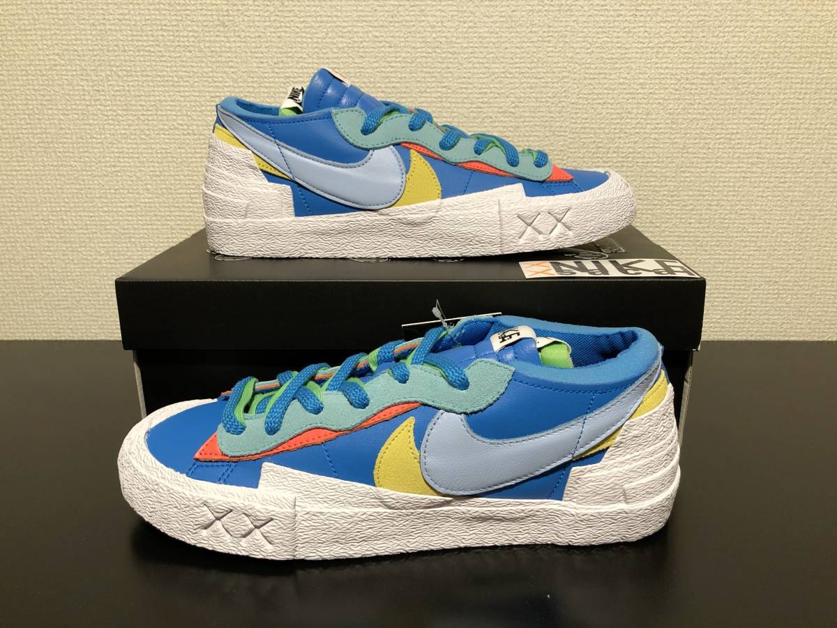 希少 NIKE BLAZER LOW × sacai × KAWS 27cm ブレザーロー サカイ 