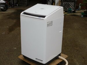 【かなり美品/正常動作品】HITACHI 全自動洗濯乾燥機 BW-DV80C 2018年 8kg ビートウオッシュスリム 風呂ホース付き 自動おそうじ 中古