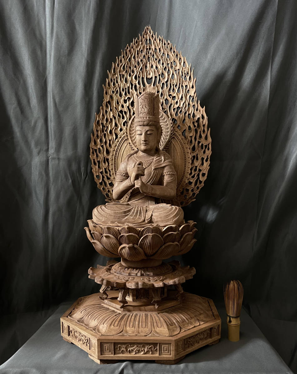 大型 仏教 仏像 高さ62cm 大日如来座像（金剛界）-