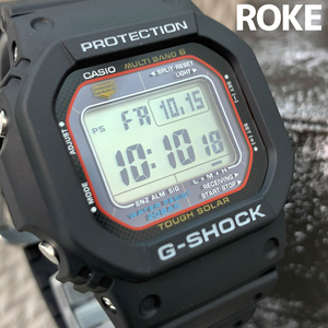 【新作デザイン】カシオ G-SHOCKジーショックメンズ腕時計デジタル表示電波ソーラーブラック耐衝撃構造フルオートデイデイトカレンダー