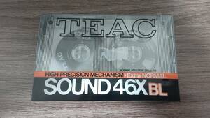 【未開封未使用 TEAC SOUND 46XBL】カセットテープ/オープンリール風