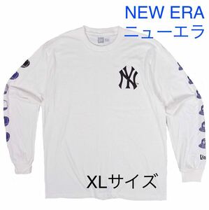 ニューエラ　NEWERA　ヤンキース　半袖Tシャツ　白　XL　野球　ベースボール