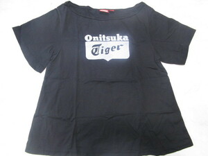 Onitsuka Tiger レディース半袖Tシャツ　Mサイズ　　黒色