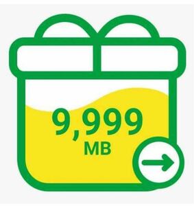 mineo マイネオパケットギフト 約10GB (9999MB)