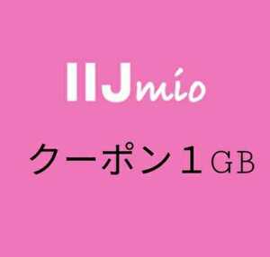 IIJmio クーポン データ容量 1GB