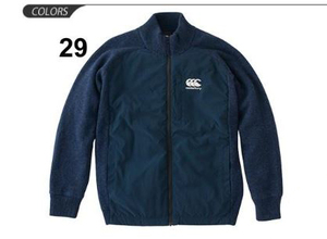 【Canterbury】カンタベリー メンズ セーター ジャケット Mサイズ Navy