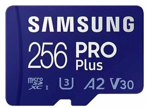 256GB　マイクロSD カード　micro SD card　SAMSUNG blue 424