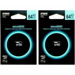 microSDXC64GBメモリーカード (MAG-LAB)UO64GUC1U18‐D 2個セット【1円スタート出品・新品・送料無料】