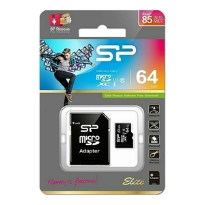 microSDXC64GBメモリーカード（Silicon Power）SP064GBSTXBU1V10SP 【1円スタート出品・新品・送料無料】