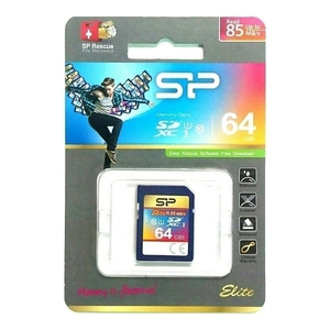 SDXC64GBメモリーカード（Silicon Power）SP064GBSDXAU1V10【1円スタート出品・新品・送料無料】