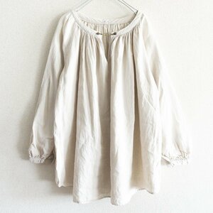 ARTS&SCIENCE 【gather smock blouse】リネン ブラウス 2211330