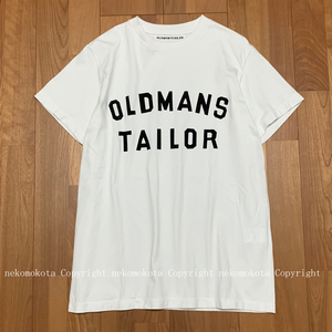 オールドマンズテーラー フロッキープリントのロゴがかわいい 半袖 Tシャツ 34 白 ホワイト レディース R&D.M.Co-OLDMANS TAILOR