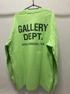 【新品未使用】GALLERY DEPT 長袖Tシャツ XLサイズ　ギャラリーデプト　袖ロゴ　ロンT 