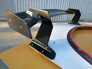 RX-7 FD3S GT ウイング カーボン製 クリア塗装品 ワンオフ スワンネック CFRP リア スポイラー Mazda wing carbon fiber rear spoiler