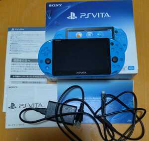 SONY PS VITA PCH-2000 ZA23 Wi-Fiモデル アクア・ブルー＆ メモリーカード16GB PlayStation Vita