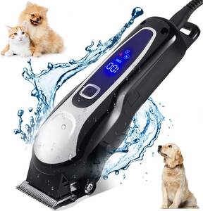 AA47/ペット用 バリカン 犬 猫 グルーミング バリカン 2階段 刈り高さ調整可能 低騒音 低振動 充電式 コードレス 水洗い可能の刃 
