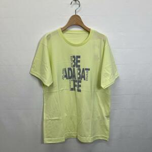 【03222】新品 adabat アダバット トップス L 黄色 半そで Tシャツ カットソー 未使用 タグ付き イエロー