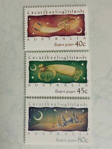 ★かわいい切手 美しい切手★ ココス諸島 クリスマス 1994年 (未使用)
