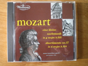 1UHQ-CD　モーツァルト:アイネ・クライネ・ナハトムジーク、他　ウィーン・コンツェルトハウス四重奏団、他　1950年　国内盤　倉