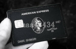 ■□【期間限定特価】 印字可能！ 新型 アメックス Amex センチュリオンカード ブラックカード メタル レプリカ□■