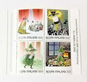 ■世界の切手＜フィンランド＞【ムーミン切手４枚セット】2000年（ミレニアム年）発行 未使用 外国切手 コレクション