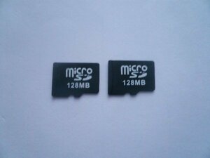 microSDカード　128MB　2枚セット