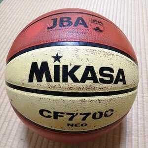 中古品 バスケットボール 7号 天然皮革製 「MIKASA ミカサ CF7700 NEO」(検) molten モルテン MIKASA ミカサ スポルディング 