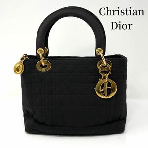 Christian Dior クリスチャンディオール レディディオール カナージュ ミニ ハンドバッグ ゴールド金具