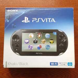 良品 PSVita 本体 PCH-2000 カーキ ブラック PlayStation Vita