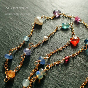 ●yukirra shop●14種類・ジェムストーンのネックレス