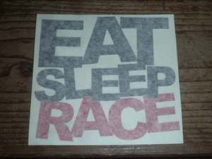 EATSLEEPRACE EAT SLEEP RACE FATLACE illest USDM JDM シビック インテグラ EG6 EJ1 EJ7 DC2 EK9 EK4 VTEC タイプR ホンダ ステッカー 1