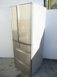 N△日立 HITACHI 冷凍冷蔵庫 R-F510G うるおいチルドルーム フレンチドア 6ドア 容量505L ステンレスシャンパン 2016年製 N11022 ※ △