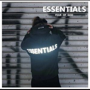 Fear of God Essentials リフレクターロゴ フード 　Essentials RLCT SWEAT HOODIE Mサイズ