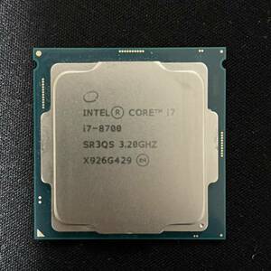 CPU Intel Core i7 8700 動作確認済