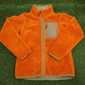 美品 コロンビア（Columbia） フリースジャケット ジャケット 古着 オレンジ レディース サイズ/M