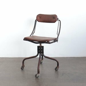 30s 40s Domore Chair Company社 インダストリアルチェア【＃4481】アメリカ ヴィンテージ アンティーク 椅子 チェア 店舗什器 デスク