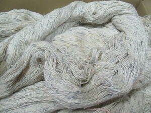 JM289 糸 ◆　(注)長期保管品②　1/4　コットン68% アクリル20% レーヨン12%　かせ　◆　編み物などに