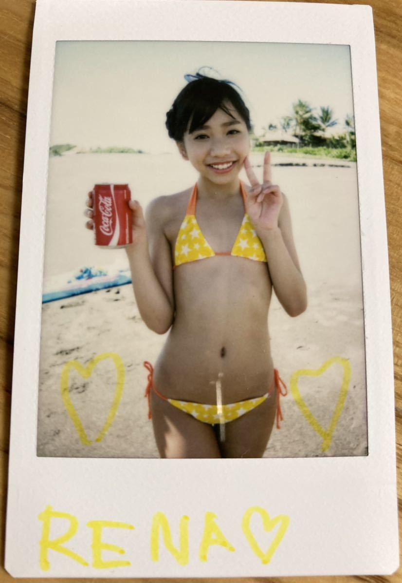 蒼井玲奈 直筆サイン コメント入り チェキ 検索：ジュニアアイドル スク水 スクール水着 - サイン