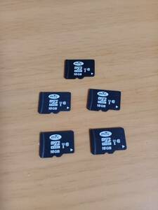 microSD 16GB 5枚／SDHC／送料84円／マイクロSDカード／中古