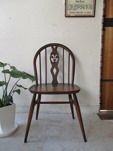 ■店頭価格￥３８５００■アーコールシスルバックチェア３■英国Ercol ヴィンテージチェア 木製・古木椅子■イギリス