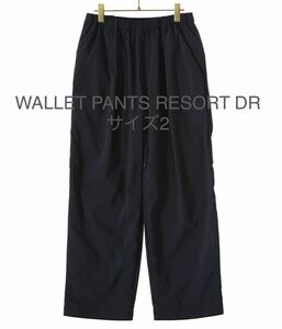 teatora テアトラ WALLET PANTS RESORT DR ウォレットパンツリゾート ドクトロイド ブラック 黒 サイズ2 TT-004R-DR comoli NEAT