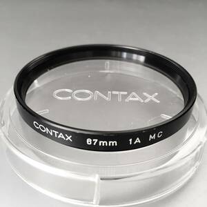 ［CONTAX 67mm 1A MC］コンタックス 純正 保護フィルター 67mm ケース付属【中古美品 a-】 ☆送料無料☆