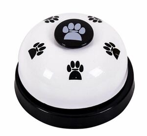 コールベル トレーニングベル 犬 猫 ペット おもちゃ しつけ 訓練 白 黒 呼び鈴 卓上ベル 肉球 チャイム 合図 カウンターベル　ピンク