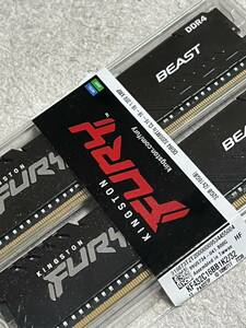 キングストン メモリ　Kingston FURY Beast DDR4-3200　32GB（16GB×２）