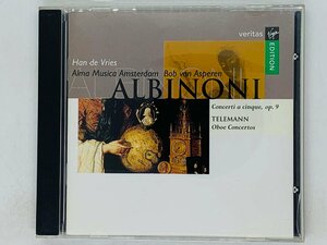 即決CD ALBINONI Han de Vries / AlmaMusica Amsterdam Bob van Asperen / EDITION TELEMANN アルビノーニ P02